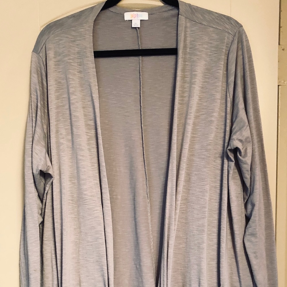 LuLaRoe Solid Gray Sarah Cardigan